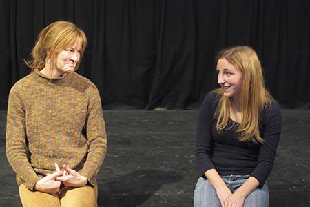 Two Funny Women on Stage