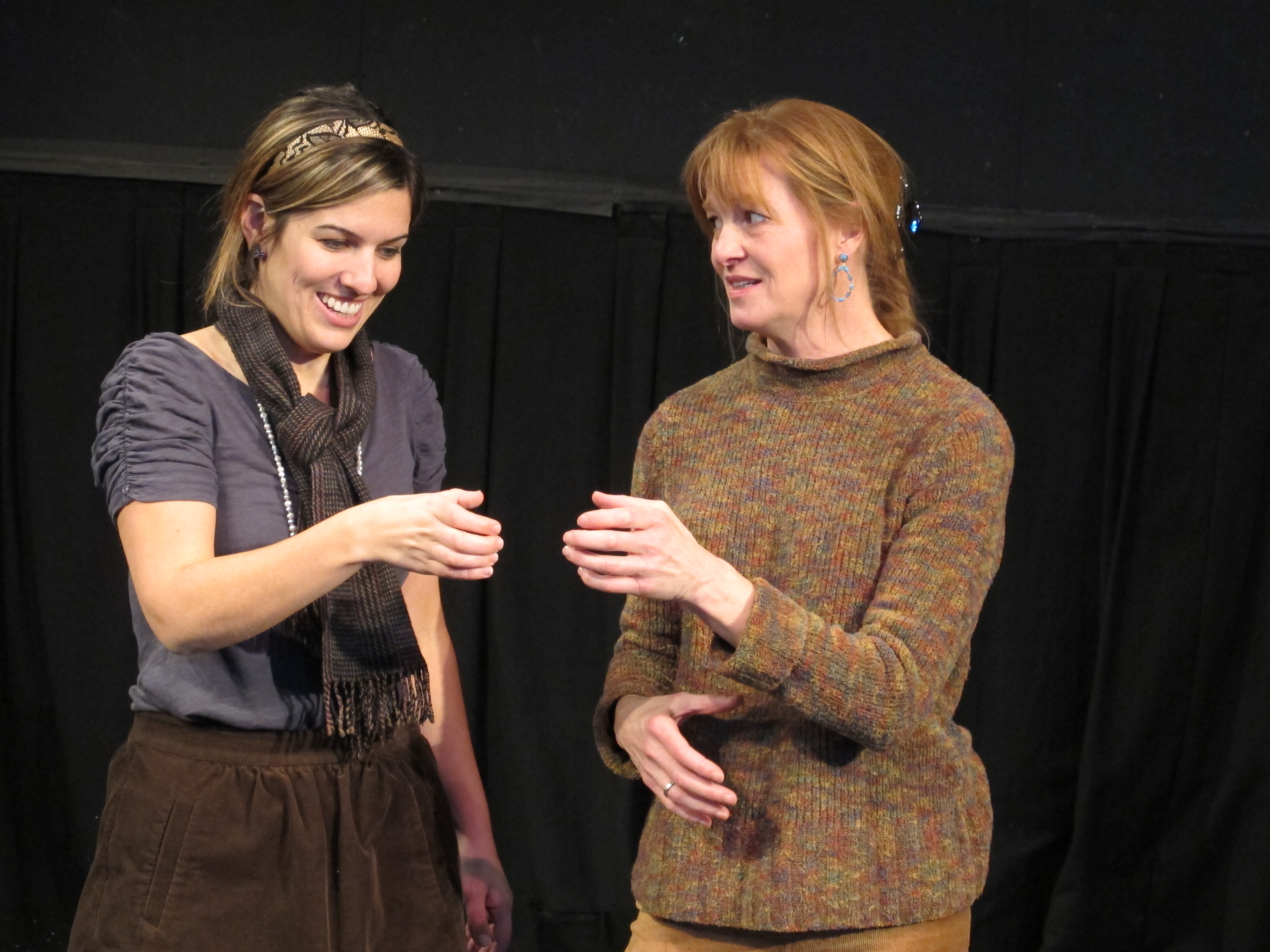 Two Women Smiling